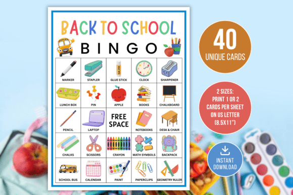 Back to School Bingo Printable Fun: The Ultimate Icebreaker for a Stress-Free Start
