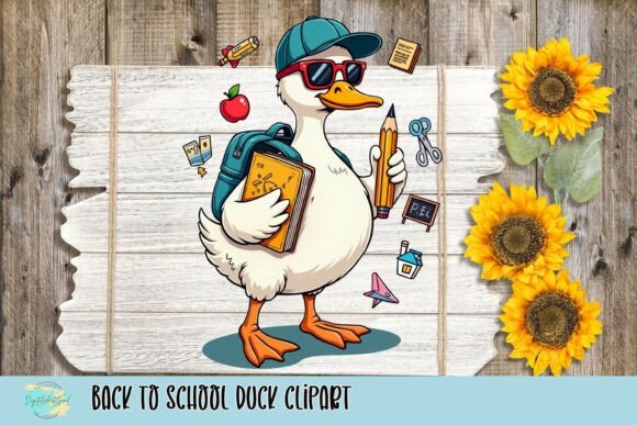 Back to School Duck Clipart Evaluation