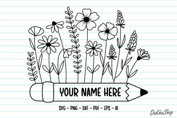 Bringing Creativity to the Classroom: The Ultimate Pencil Flowers Svg Back to School Solution