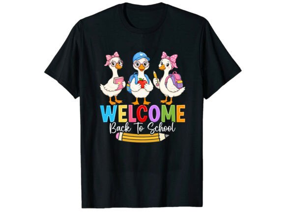 Duck Welcome Back to School T-Shirt