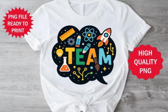 Elevating Your Back-to-School Collection with Team Back to School T-Shirt Design Png and Colorful Graphic Art