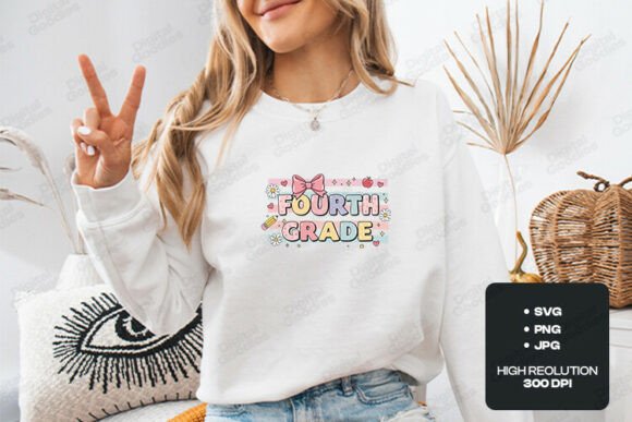Fourth Grade Cute Back to School Design for 2024