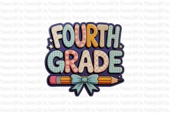 Fourth Grade Pencil Back to School PNG: A Vibrant Design Asset
