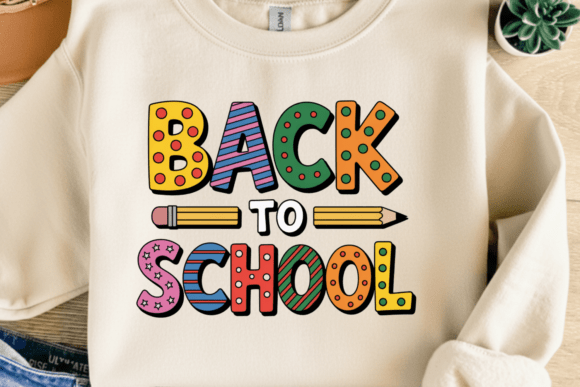 Revitalizing Classroom Branding with Back to School Colorful Typography PNG
