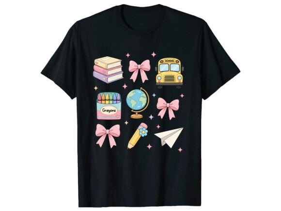 School Supplies Back to School T-Shirt Design