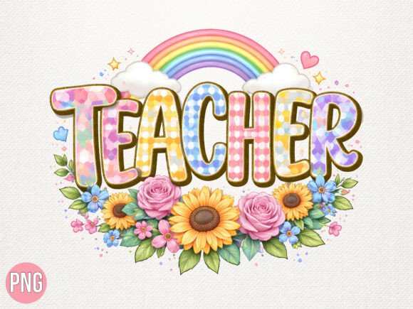 Unlocking Creativity with the Floral Teacher Back to School PNG SHIRT Digital Design